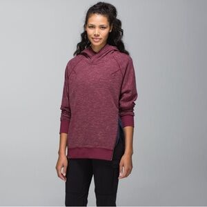 🍋 Lululemon Om & Roam Marled Rust Berry Hoodie 6
